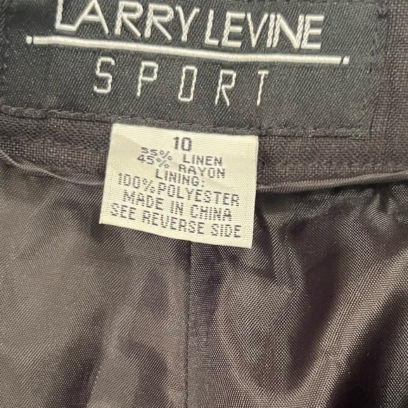 Larry Levine sport stretch embroidered summer pants, size 10 - Picture 8 of 17